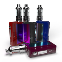 3d vape collection of various colors PNG