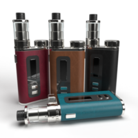 3d vape collection made of leather PNG
