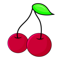 Cherry fruit illustration png