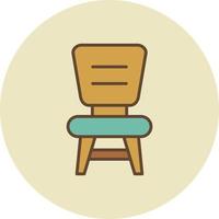 Chair Filled Retro vector