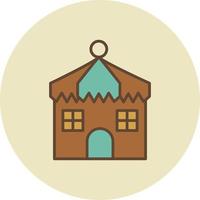 Cottage Filled Retro vector