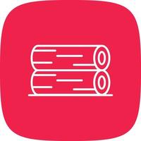 Wood Line Round Corner vector