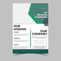 Business letterhead template corporate flyer design vector