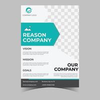 Business letterhead template corporate flyer design vector