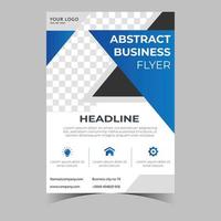 Business letterhead template corporate flyer design vector