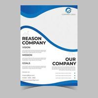 Business letterhead template corporate flyer design vector