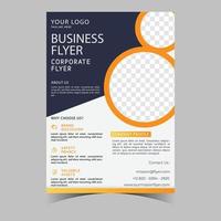 Business letterhead template corporate flyer design vector