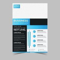 Business letterhead template corporate flyer design vector