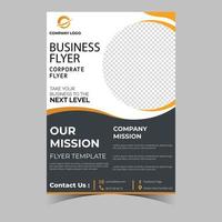 Business letterhead template corporate flyer design vector