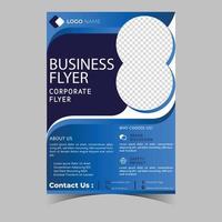 Business letterhead template corporate flyer design vector