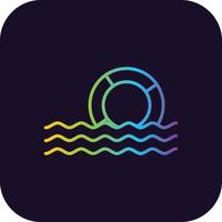 Float Gradient Icon vector