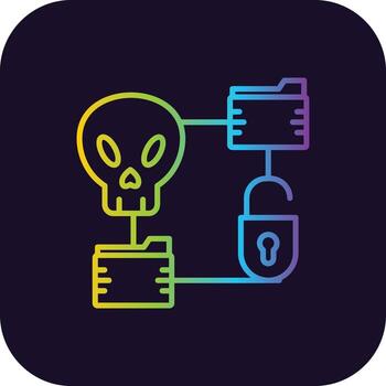 Data  Gradient Icon vector
