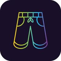 Shorts Gradient Icon vector