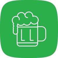 Beer Line Round Corner vector