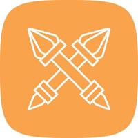 Scepter Line Round Corner vector