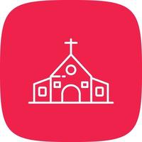 Church Line Round Corner vector