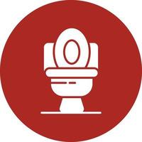 Toilet Glyph Circle Multicolor vector