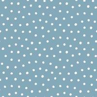 Vector seamless polka-dot pattern on blue background.