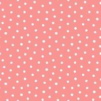 Vector seamless polka-dot pattern on red background.
