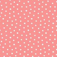 Vector seamless polka-dot pattern on red background.