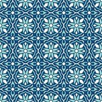 Traditional ornate Portuguese tiles azulejos. Ethnic folk ornament. The vintage pattern. Majolica. Vector decorative background.