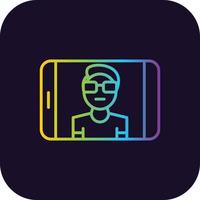 Picture Gradient Icon vector