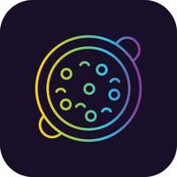 Paella Gradient Icon vector