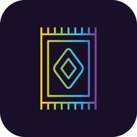 Carpet Gradient Icon vector