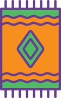 Carpet Line Filled Two Color vector