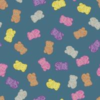 Gummy Bears Seamless Pattern vector