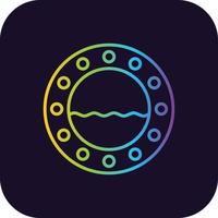 Porthole Gradient Icon vector