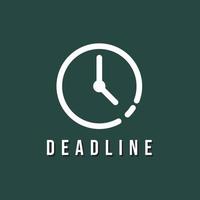 Deadline time icon,Clock icon vector