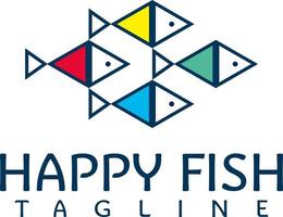 plantilla de diseño de logotipo de pescado, icono de estilo moderno. vector