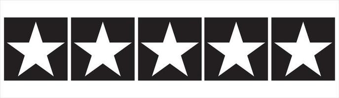 5 star icon. Flat graphic design. Symbol on white background. Vector illustration.