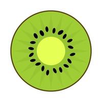 Kiwi fruit icon. Flat graphic design. Symbol on white background. vector