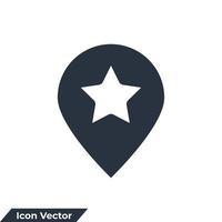 pin point icon logo vector illustration. Location symbol template for graphic and web design collection