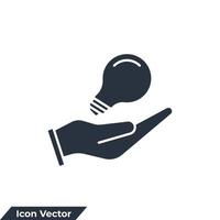 creative service icon logo vector illustration. Propose brilliant idea symbol template for graphic and web design collection