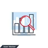 analytics icon logo vector illustration. Data Analysis symbol template for graphic and web design collection