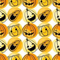 Seamless pattern with Halloween season. Trick or treat. Wrapping paper pattern. vector