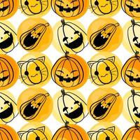 Seamless pattern with Halloween season. Trick or treat. Wrapping paper pattern. vector