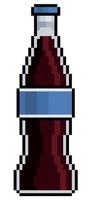 icono de vector de soda de pixel art para juego de 8 bits sobre fondo blanco