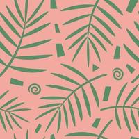 Palm tree branch leaf pattern vector