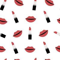 patrón de cosméticos de lápiz labial vector