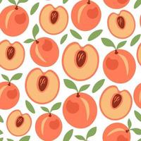 Peach cute colorful pattern vector