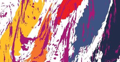 Smears and splashes of colorful paint - Vector