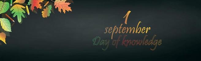 Academic holiday September 1, the beginning of the school year - Vector