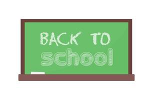 School writing board on white background - Vector