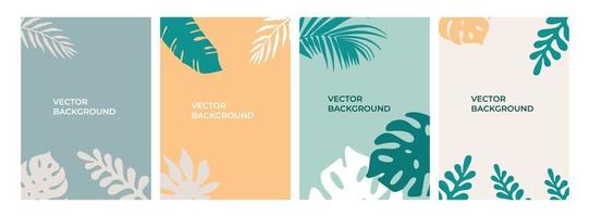 Vector set abstract minimalist backgrounds with copy space for text , banners, posters, cover design templates