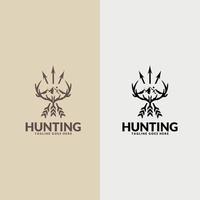 Dear hunter logo vector template.Hunting logo. suitable for company logo, print, digital, icon, apps, and other marketing material purpose