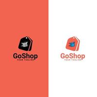 Online Shopping Logo. vector logo shop. Unique Shopping and Retail Logo Template